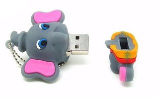 PENDRIVE USB SZYBKI FLASH DRIVE ULTRA PAMIĘĆ ZAWIESZKA PREZENT SŁONIK 8GB